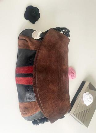 Винтажная кожаная сумка mazzini1 фото
