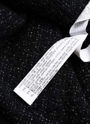 Твидовый удлиненный оверсайз пиджак, рубашка, рубашка, куртка, блейзер, бомбер zara6 фото