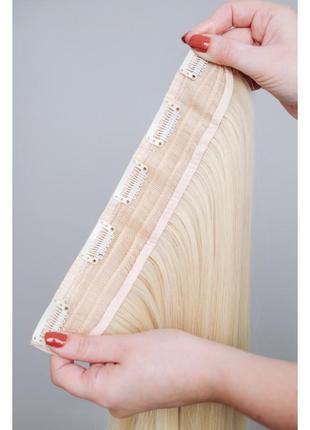 Одиночная тресса мелированный блонд ровные волосы3 фото