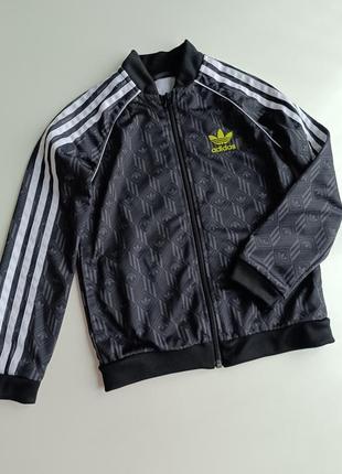 Фірмова мастерка adidas з логотипами для хлопчика1 фото