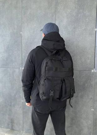 Мужской, женский рюкзак для ноутбука, городской, черный, большой2 фото