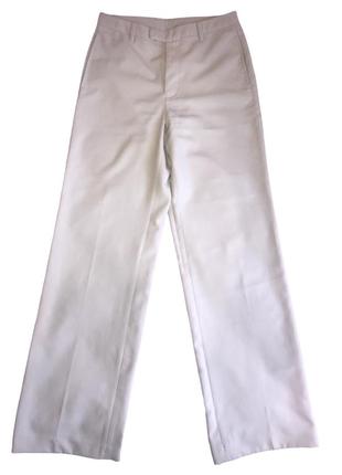 Классические бежевые брюки прямого кроя теддис