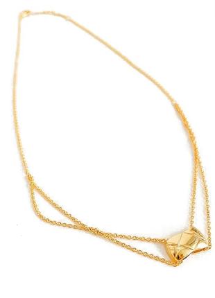 Ожерелье с кулоном узор нержавеющая сталь цепочка двойная трен