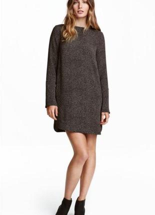 Платье, платье h&m в капюшоне, милейший горошек длинный рукав, p. 40