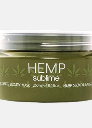 Selective professional hemp sublime luxury, italy, элитная проф ультрасовременная органическая маска, масло конопли1 фото