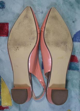 Розовые мюли балетки сандалии туфли тапочки босоножки тапочки шлепанцы размер 6 39 40 каблук 3 см5 фото
