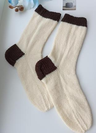 Шкарпетки в'язані ручної роботи 39-40 р1 фото