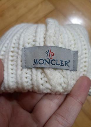 Шапка с серебристым напылением moncler3 фото