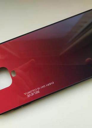 Чехол градиент стеклянный для  xiaomi redmi note 9s  redmi note 9 pro