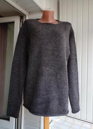 Вовняний товстий светр джемпер великого розміру батал2 фото