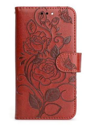 Чехол-книжка " роза" для samsung j6 plus j6+ (j610f)