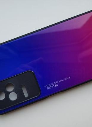 Чехол градиент стеклянный для poco f4