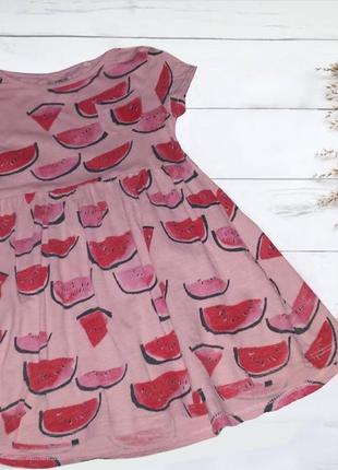 Дитячий одяг для дівчинки сукня для дівчинки короткий рукав на 2-3 роки фруктовий принт