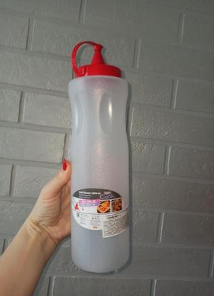 Пластиковая бутылка для соуса, кетчупа или теста для блинов