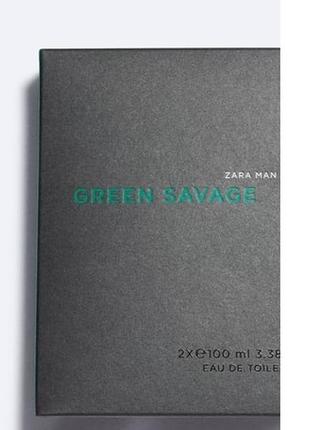 Чоловіча парфумерна вода zara man green savage 100 мл