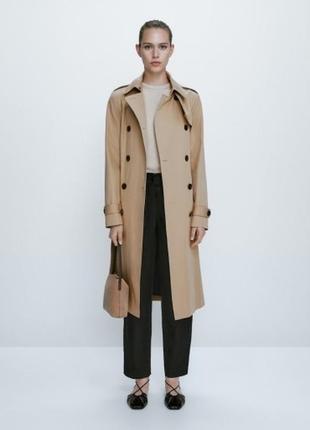 Коттоновый тренч, плащ оригинал massimo dutti2 фото