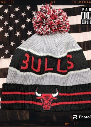 В'язані зимові шапки nba chicago bulls