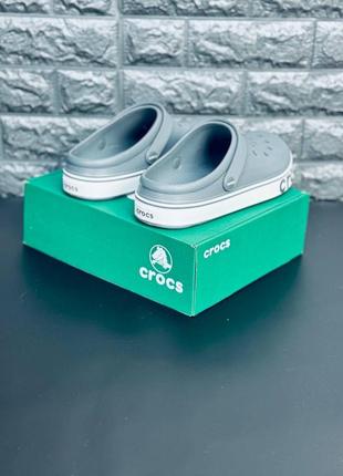 Crocs мужские кроксы серого цвета размеры 40-465 фото