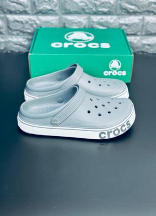 Crocs мужские кроксы серого цвета размеры 40-467 фото