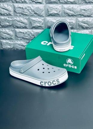 Crocs мужские кроксы серого цвета размеры 40-468 фото