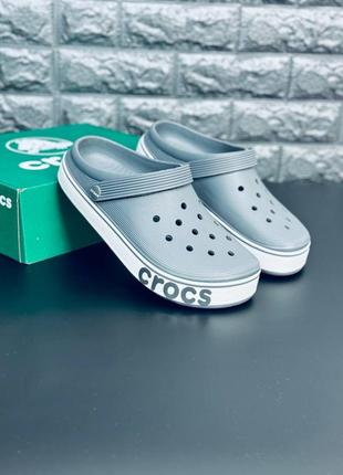 Crocs мужские кроксы серого цвета размеры 40-461 фото