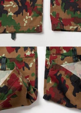 Vintage swiss army alpenflage combat pants trousers camo&nbsp;мужские камуфляжные брюки10 фото