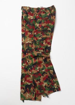 Vintage swiss army alpenflage combat pants trousers camo&nbsp;мужские камуфляжные брюки4 фото