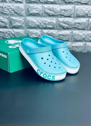 Crocs блакитні жіночі крокси сабо розміри 36-41