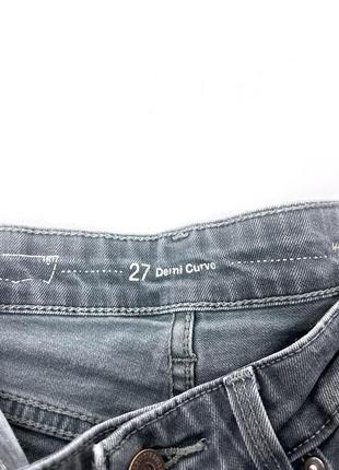 Джинсы фирменные levis, demi curve, серые4 фото