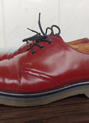 Полуботинки dr. martens cherry red1 фото