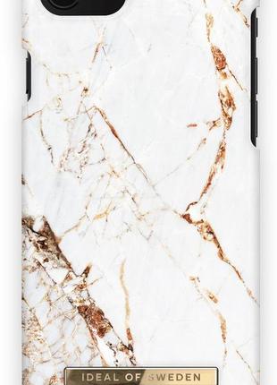 Чехол накладка ideal of sweden printed case для iphone 6/6s/7/8/se 2/3 2020/2022 (4.7") carrara gold