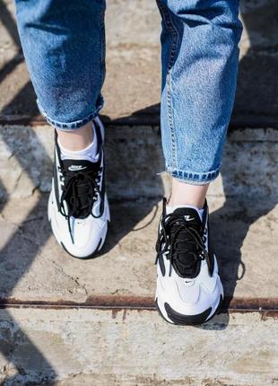 Nike zoom 2k white / black9 фото