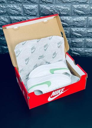 Nike женские кроссовки белые с салатовой эмблемой размеры 36-417 фото