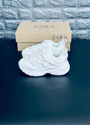 Zara женские кроссовки белые на высокой подошве размеры 36-414 фото