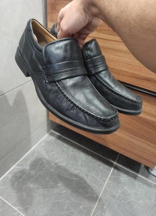 Туфлы туфли ботинки лоферы натуральная кожа clarks 44 45 р оригинал1 фото