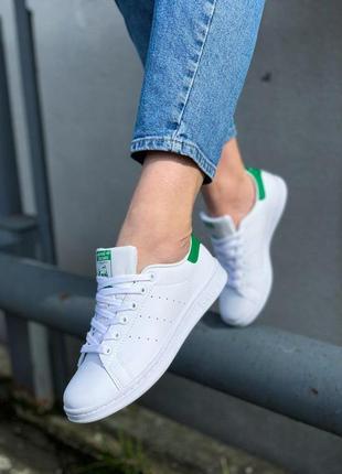 Adidas stan smith white green