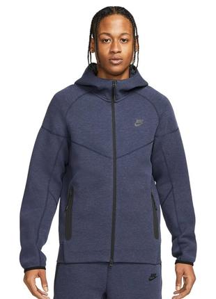 Кофта муж. nike sportswear tech fleece hoodie (арт. fb7921-473)5 фото