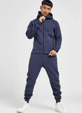 Кофта муж. nike sportswear tech fleece hoodie (арт. fb7921-473)4 фото