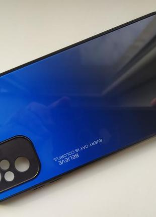 Чехол градиент стеклянный для xiaomi poco m5s redmi note 10 note 10s