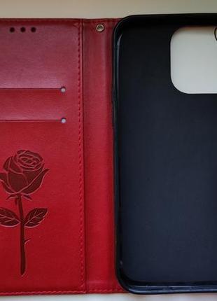Чехол-книжка " роза"    для   iphone 14 pro max3 фото