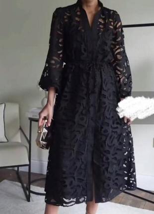 Zara -60% 💛 платье этно вышивка роскошная коттон стильная xs, s