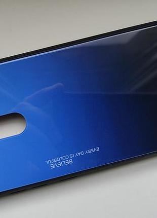 Чехол градиент стеклянный для xiaomi poco f1