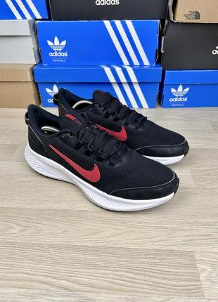 Кроссовки nike runallday 2 черные сеточка мужские 46
