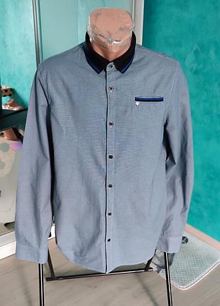 Сорочка guess, slim fit,котон