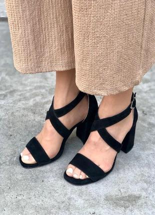 Женские босоножки на каблуке, каблук 9,8см