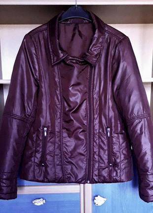 Модная демисезонная куртка, косуха, 48-50, janina4 фото