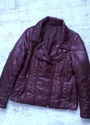Модная демисезонная куртка, косуха, 48-50, janina2 фото