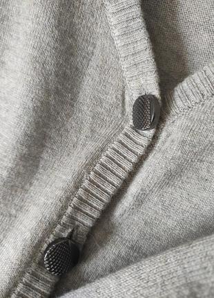 Женская кофта на пуговицах кардиган серый бренд7 фото
