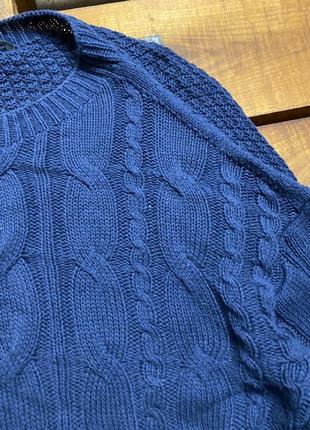 Женская кофта (свитер) stradivarius (страдивариус срр идеал оригинал синяя)6 фото
