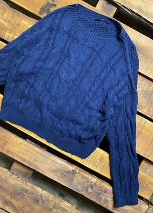 Женская кофта (свитер) stradivarius (страдивариус срр идеал оригинал синяя)